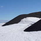 Island Lavaasche und Schnee