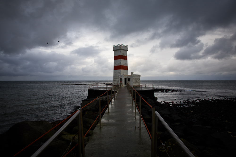 Island: Leuchtturm bei Gardskagi