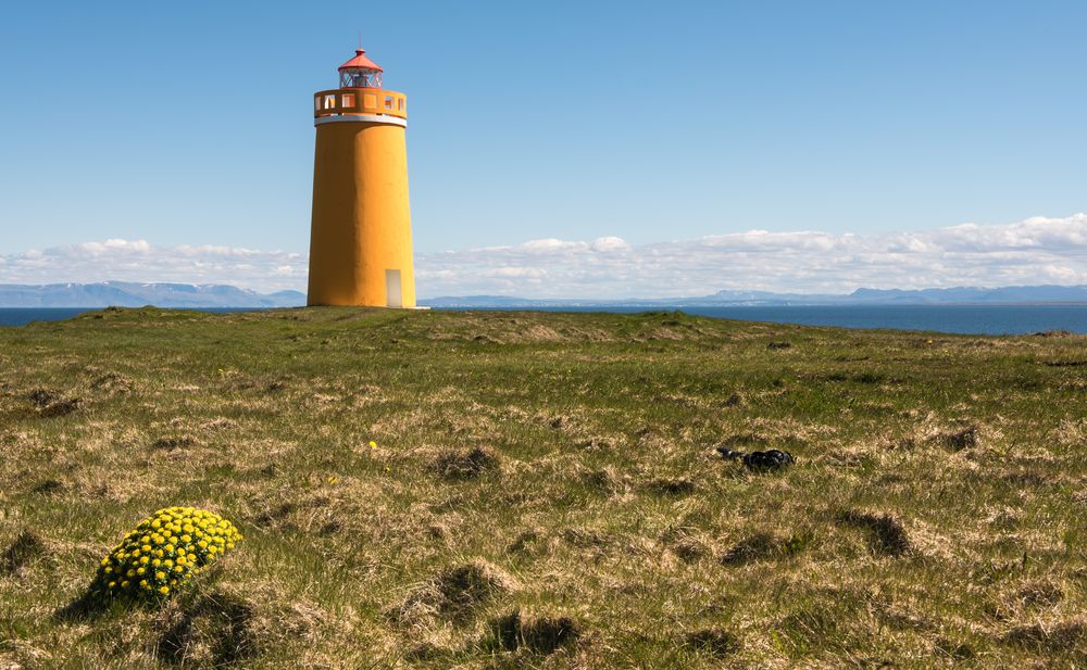 Island mit einem seiner ungezählten Leuchttürme.