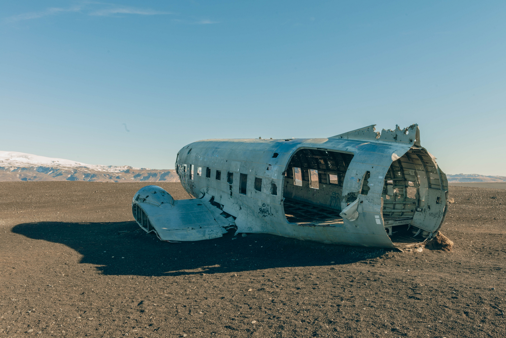 Island, Navy Airplane Wrack bei Sólheimasandur