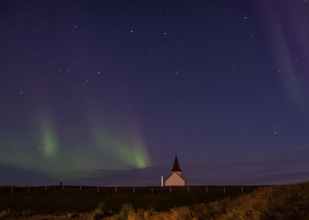 Island - Nordlicht in Hellnar