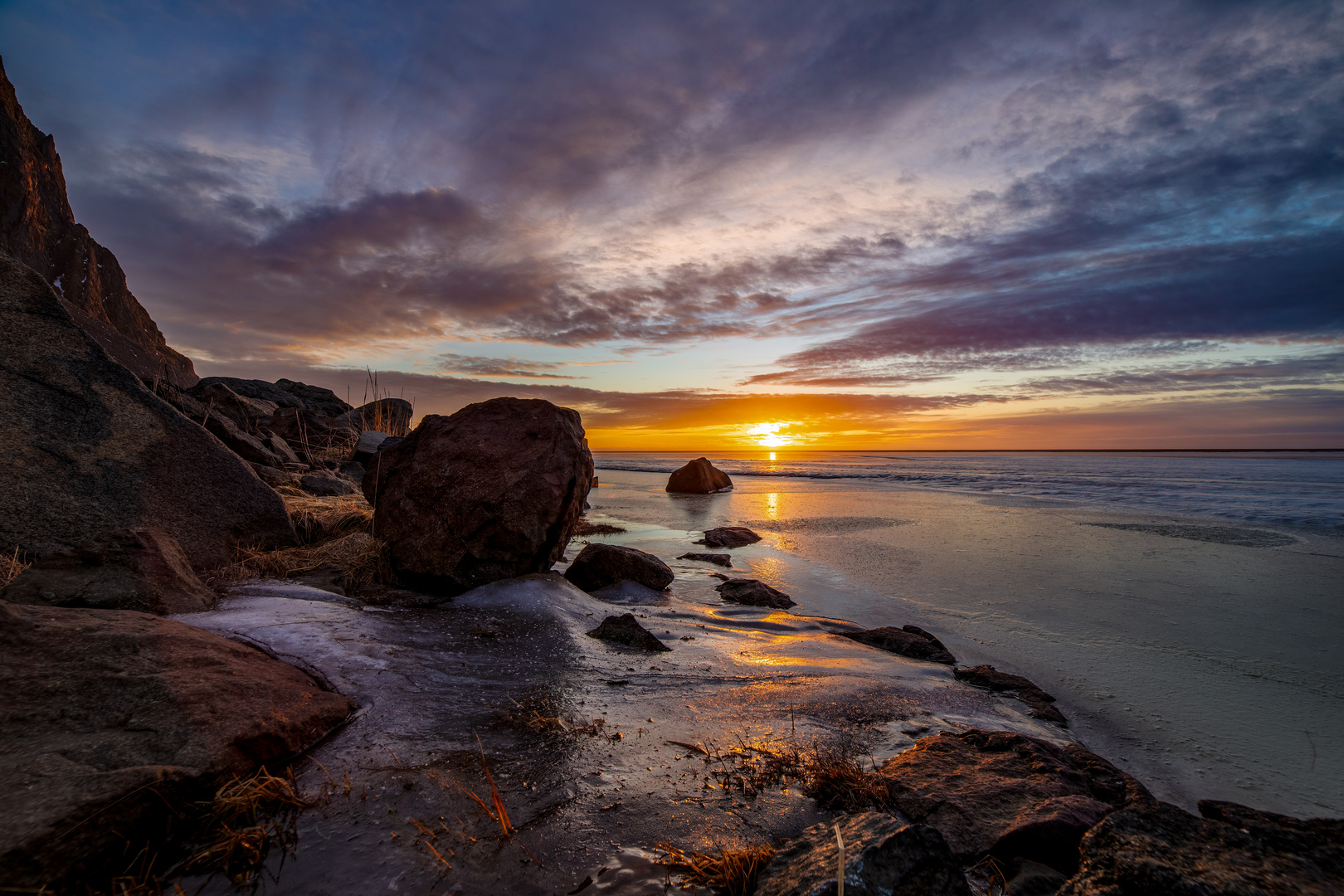 Island-Ostküste im Januar