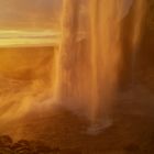 Island - Seljalandsfoss - Sonnenuntergang ..