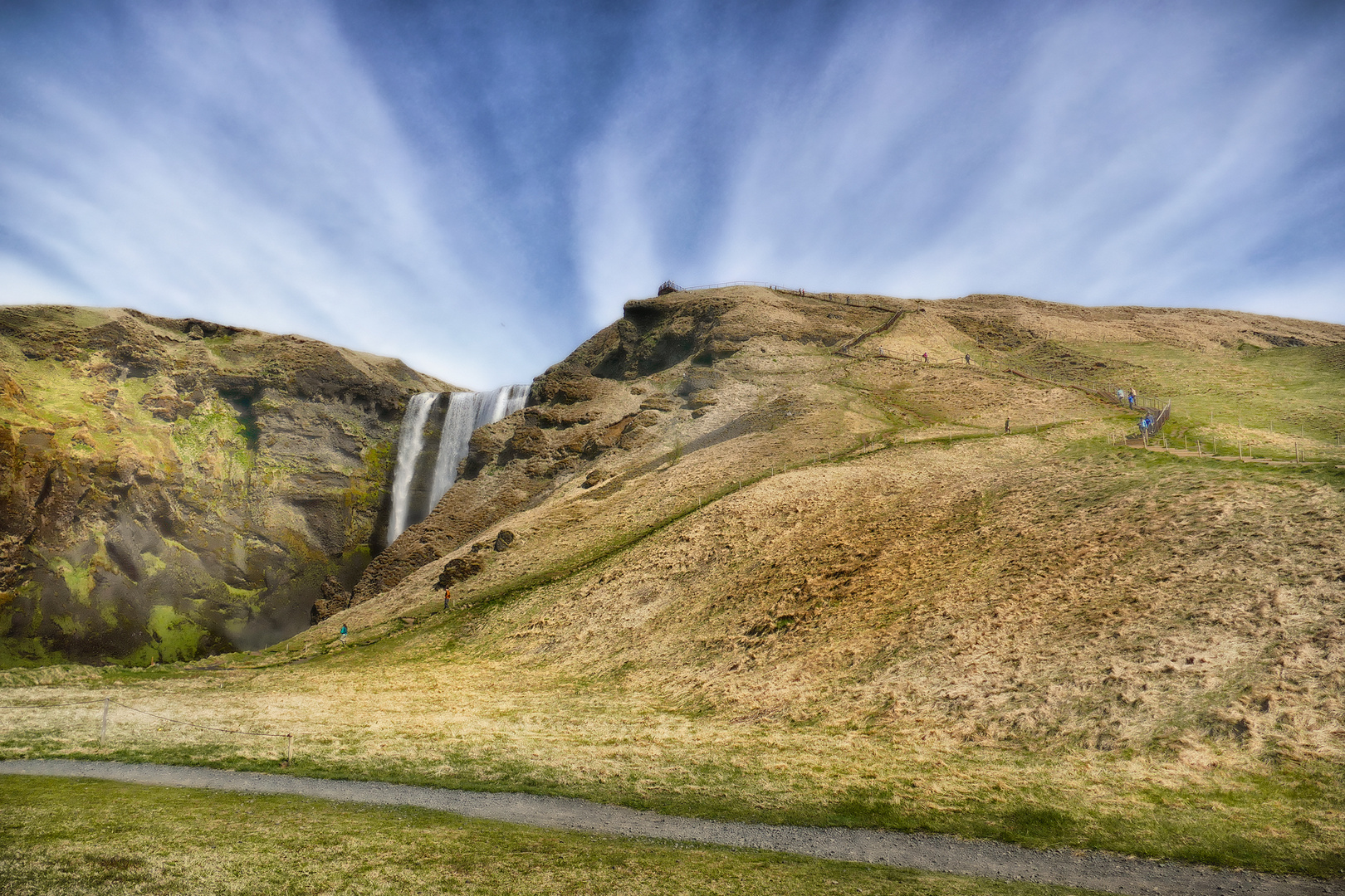 Island Skógafoss Wasserfall