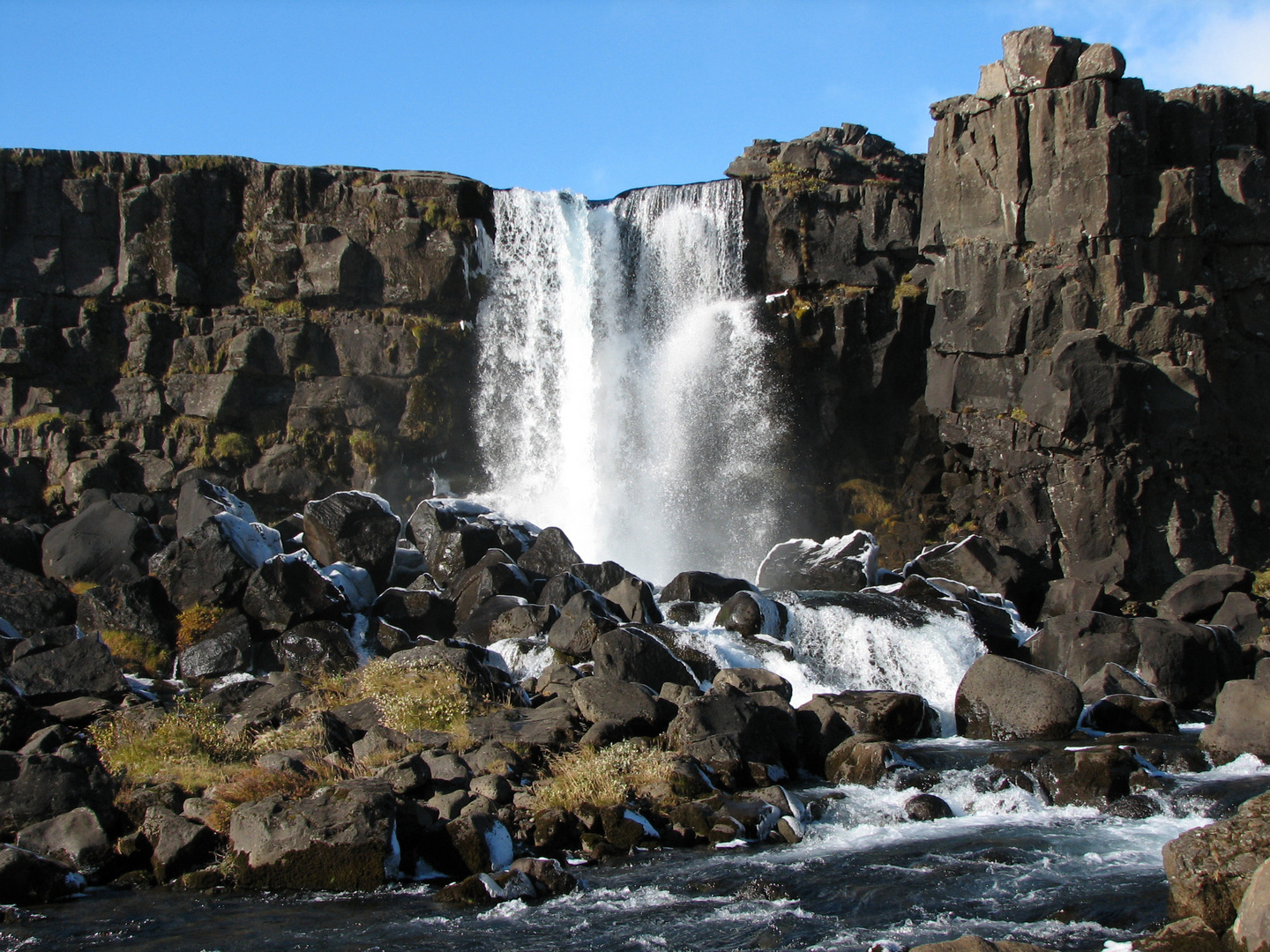 Island Thingvellir-Wasserfall