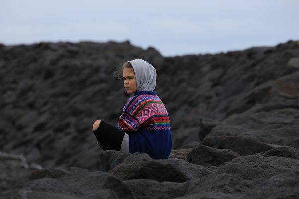 Island, warten auf die Fähre