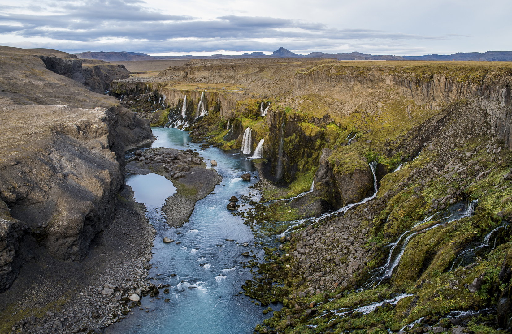 Island - Wasserfälle am Fluss Tungnaa