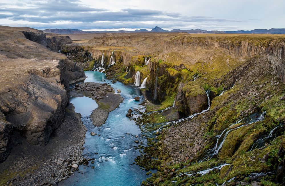 Island Wasserfälle Am Fluss Tungnaa Foto And Bild Europe Scandinavia Iceland Bilder Auf 