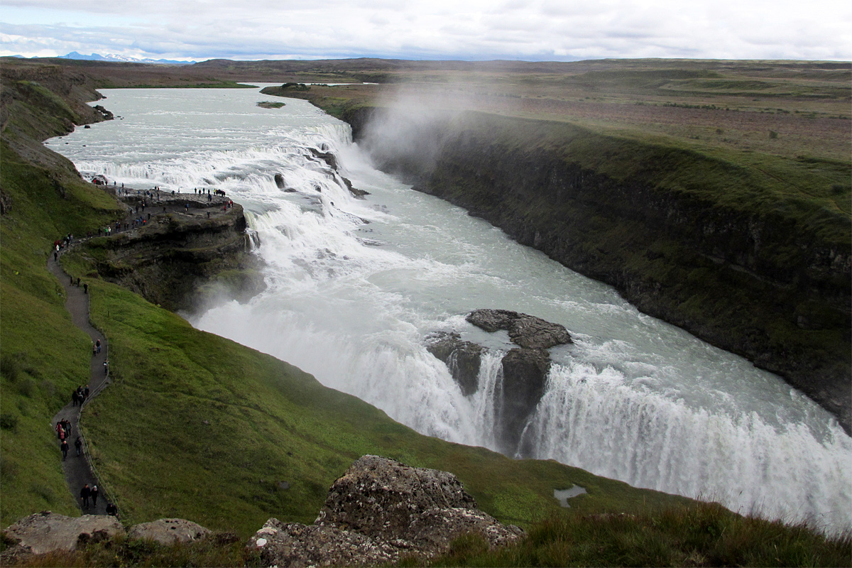 Island, Wasserfall Gullfoss