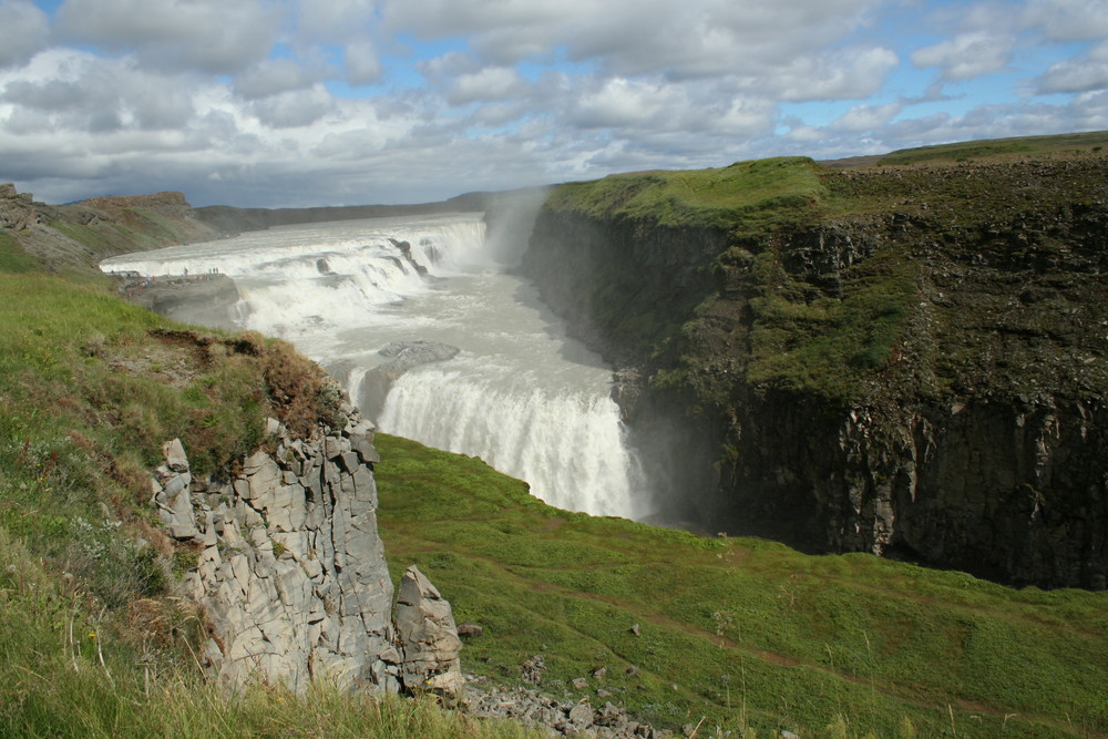 Island Wasserfall (Gullfoss)