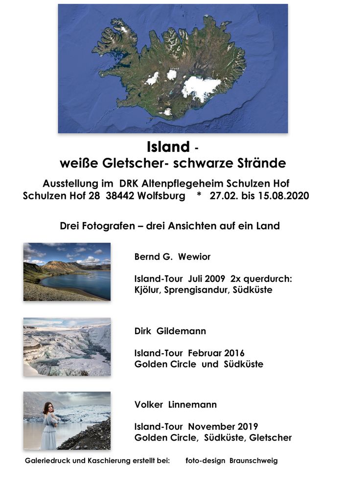 ISLAND  -  „weiße Gletscher- schwarze Strände“