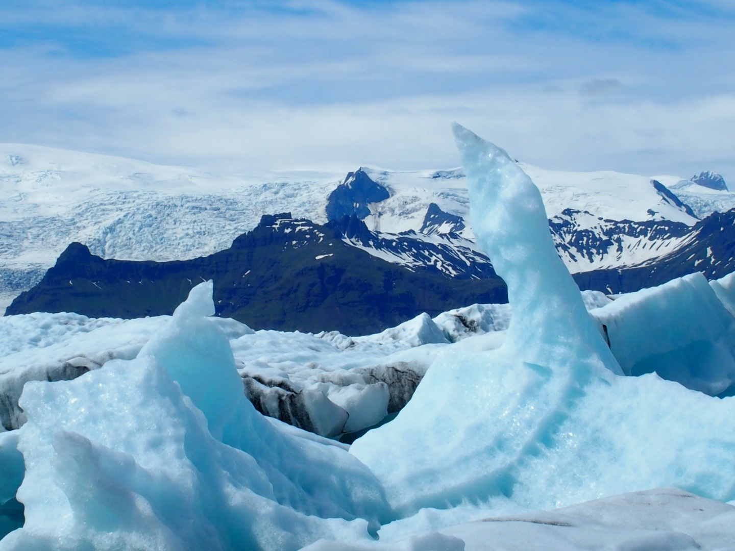 Islande les icebergs de Jokulsarlon 