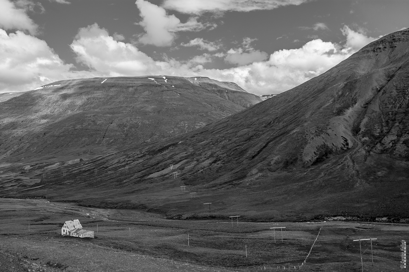 Islands Berge im Nordosten sw