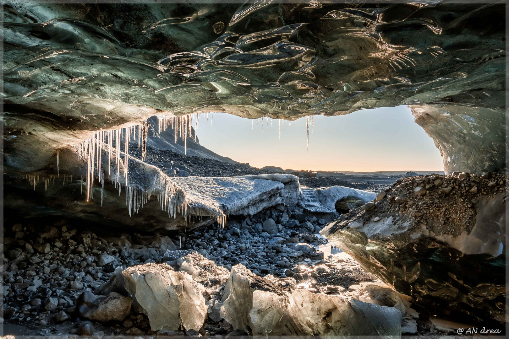 Islands Kristallhöhle Vatnajökull 