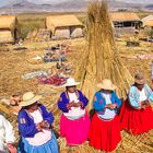 Islas Flotantes (Schwimmende Inseln) der Uros im Titicacasee.