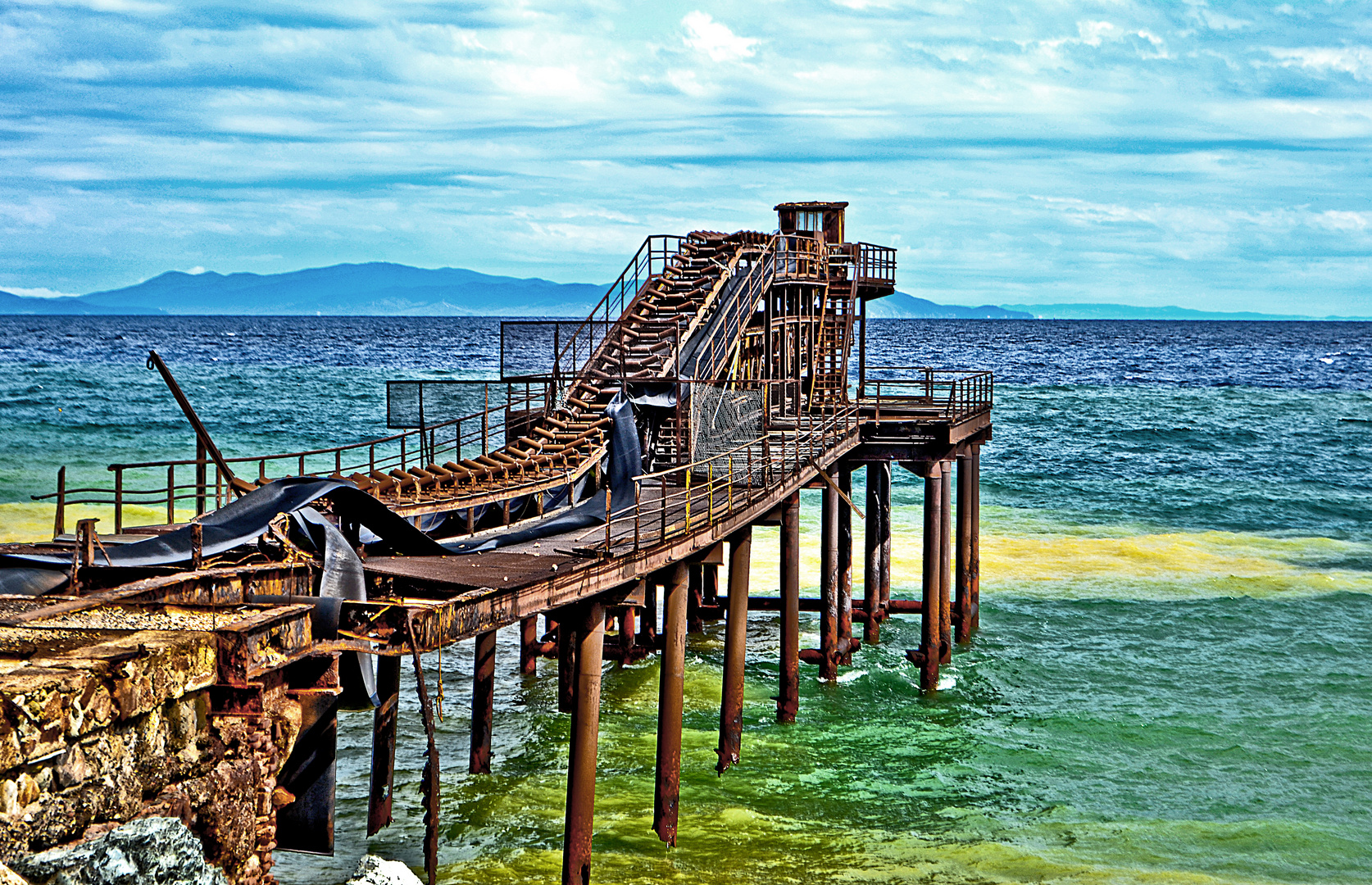 Isle of Elba. The Abandoned Dock