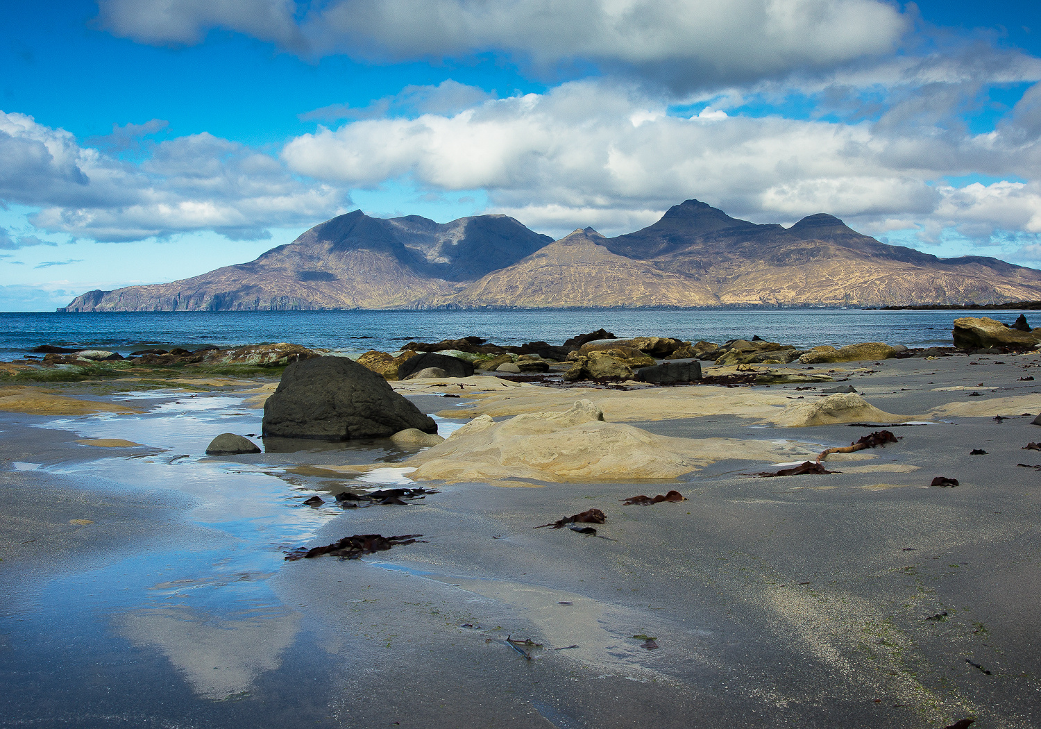 Isle of Rhum from Isle of Eigg