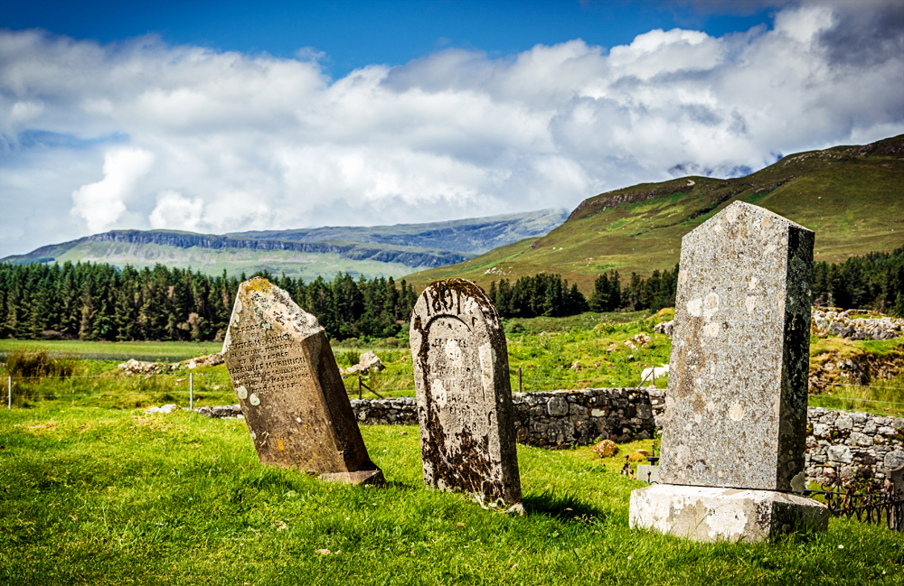 Isle of Skye, verlassener Freidhof