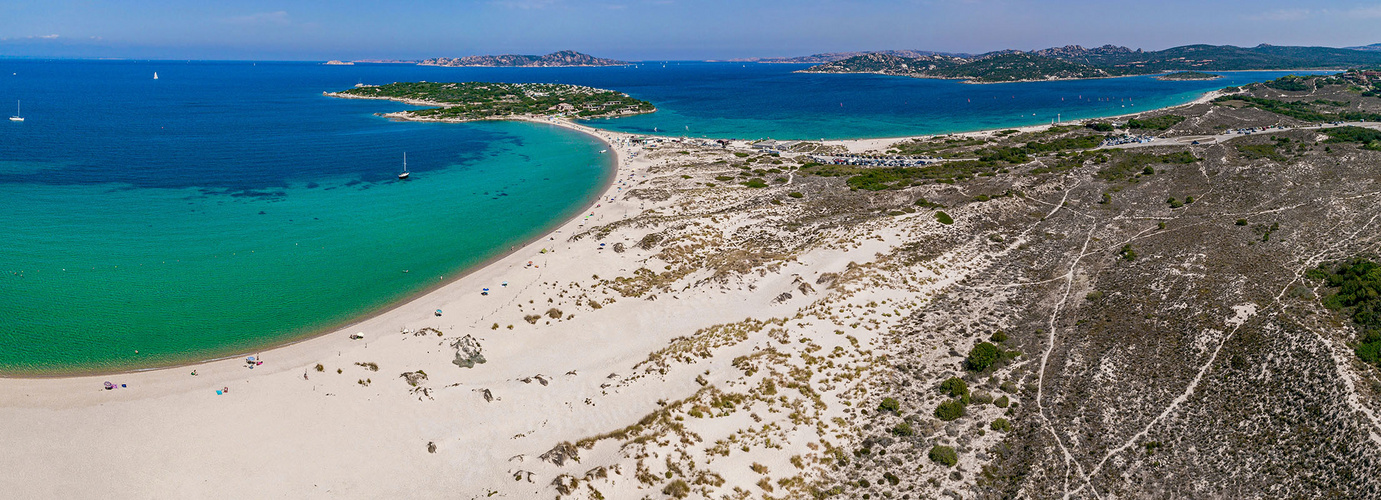 Isola dei Gabbiani Sardinien-Drohnenaufnahme