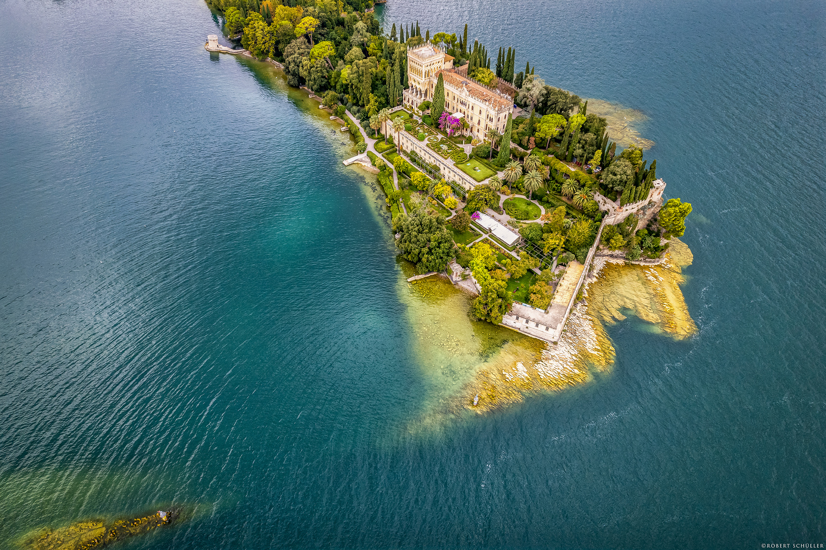 Isola del Garda, Trauminsel und Villa Borghese.