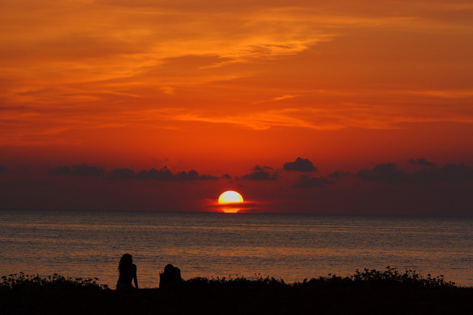 Isola delle Femmine: profili al tramonto