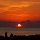 Isola delle Femmine: profili al tramonto