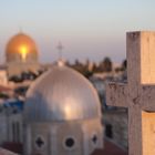 Israel Jerusalem Felsendom mit Kreuz