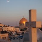 Israel Jerusalem Felsendom mit Kreuz