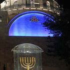 Israel Jerusalem  -Hurva Synagoge mit Chanukka- 
