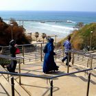 ISRAELIAN ARABS AT NETANYA BEACH