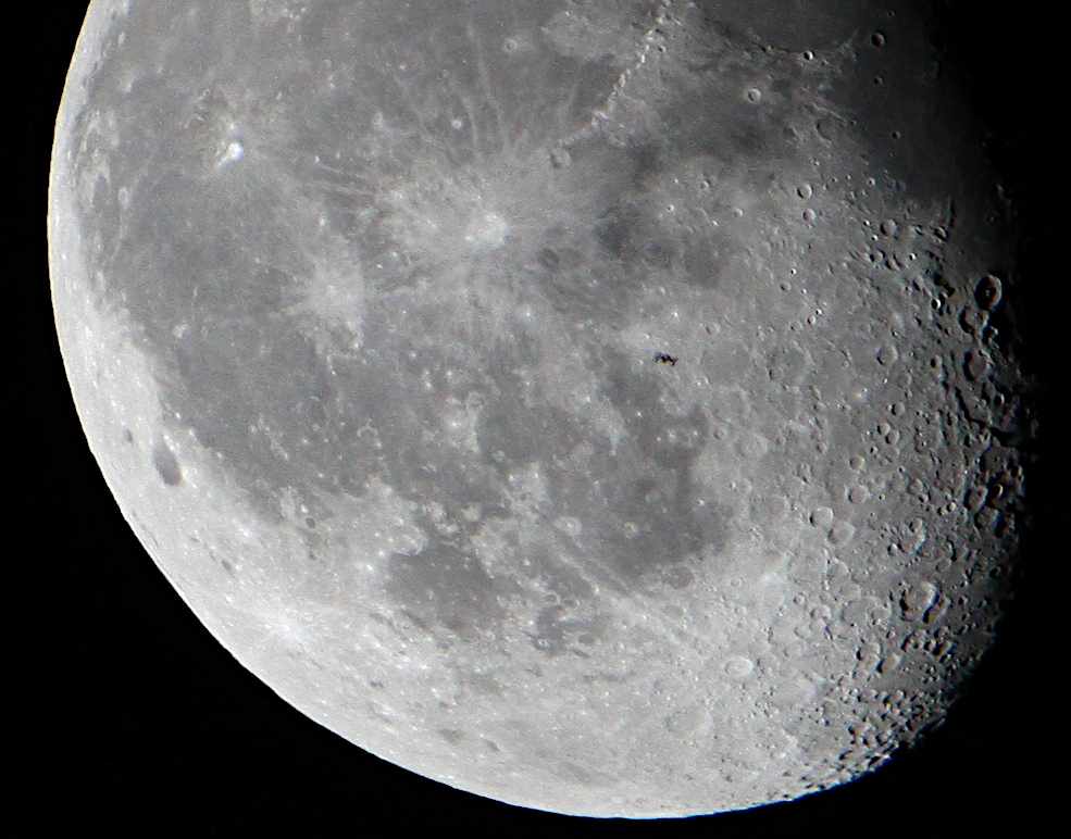 ISS Moon Transit Foto & Bild reportage dokumentation, wissenschaft