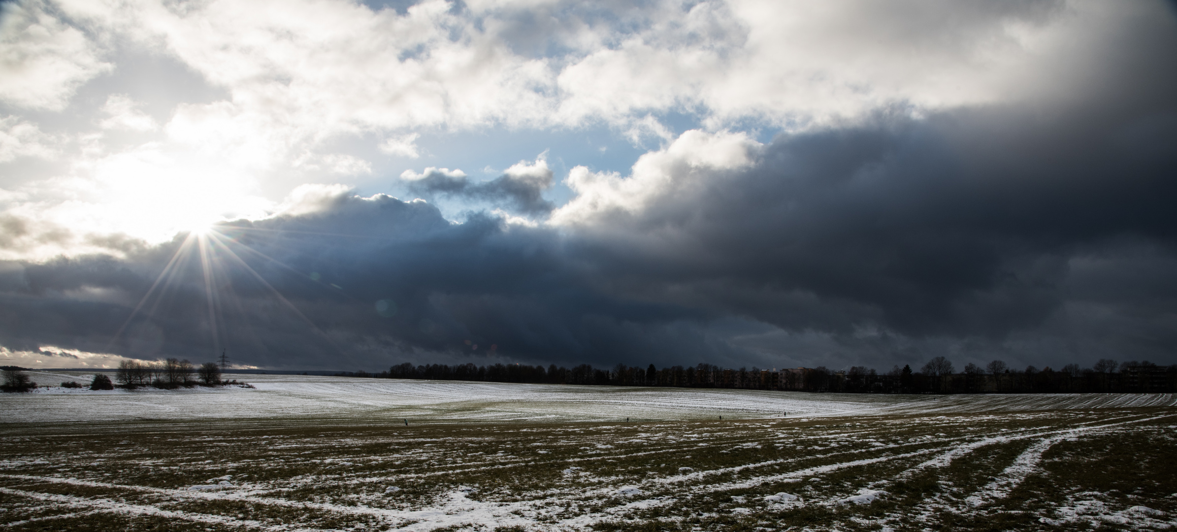 ist da Schnee im Himmel