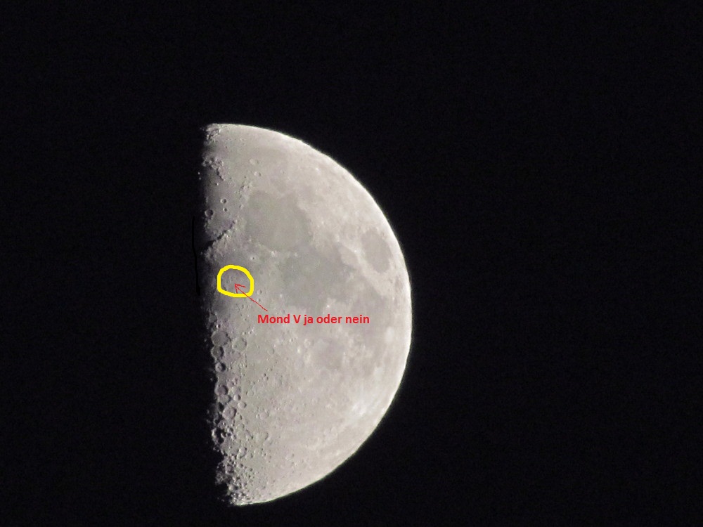 Ist das " Mond V " zu sehen JA oder NEIN