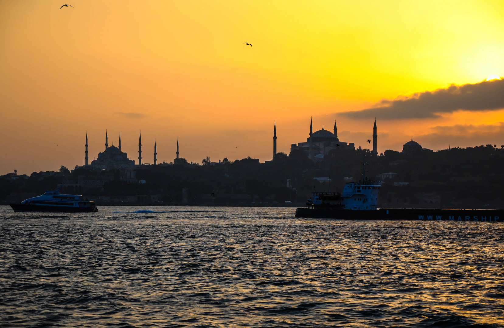 Istanbul bei Sonnenuntergang