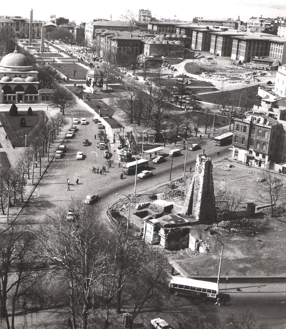 Istanbul Blick auf Hippodrom. 1967