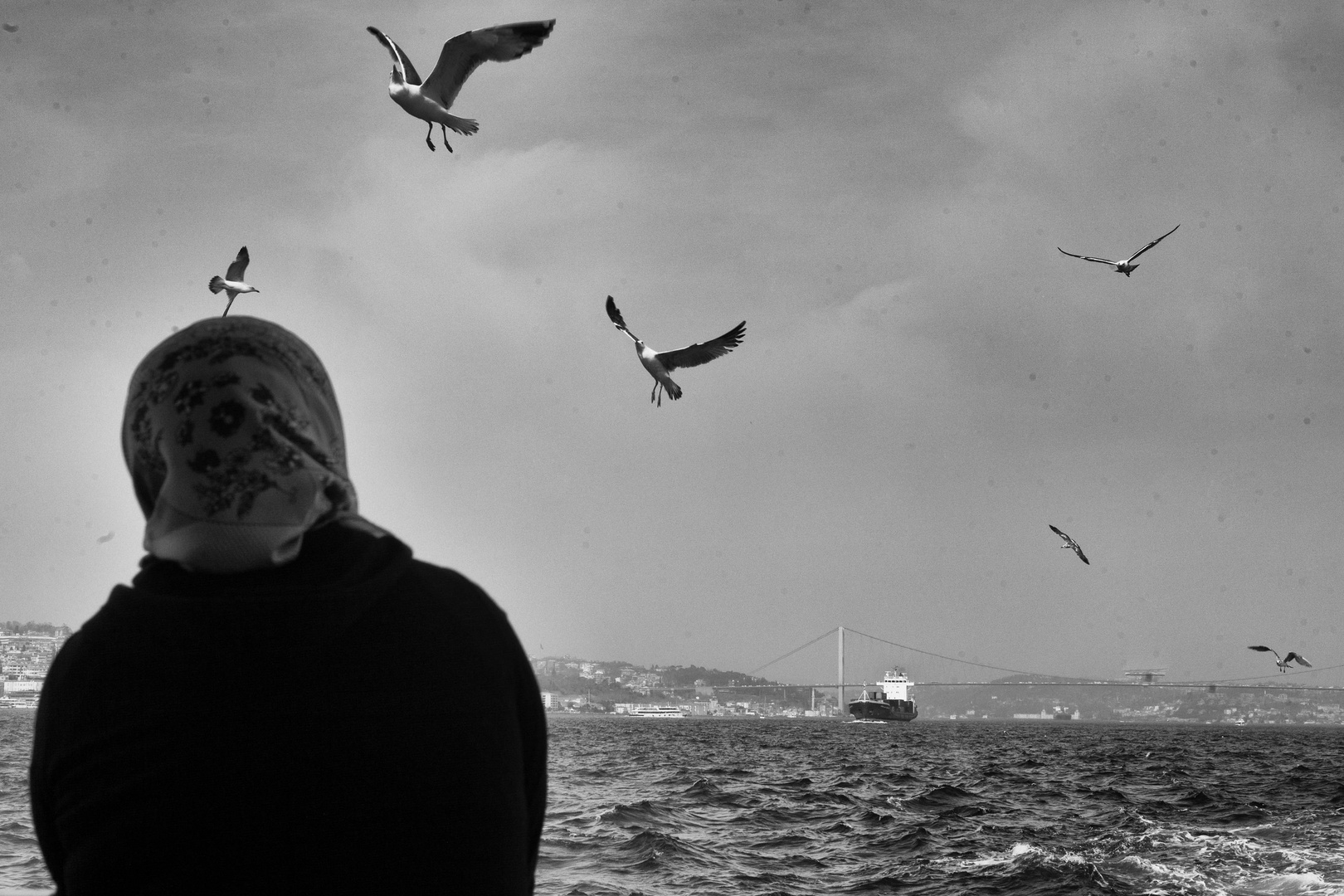 Istanbul, Bosphorus, the border between Europe and Asia