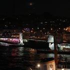 Istanbul, Galata-Brücke bei Nacht