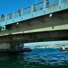 Istanbul-Galata Brücke - Blick zur asiatischen Seite vom Bosporus