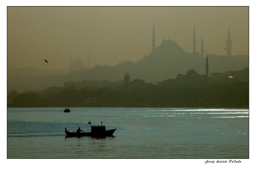 Istanbul in the fog