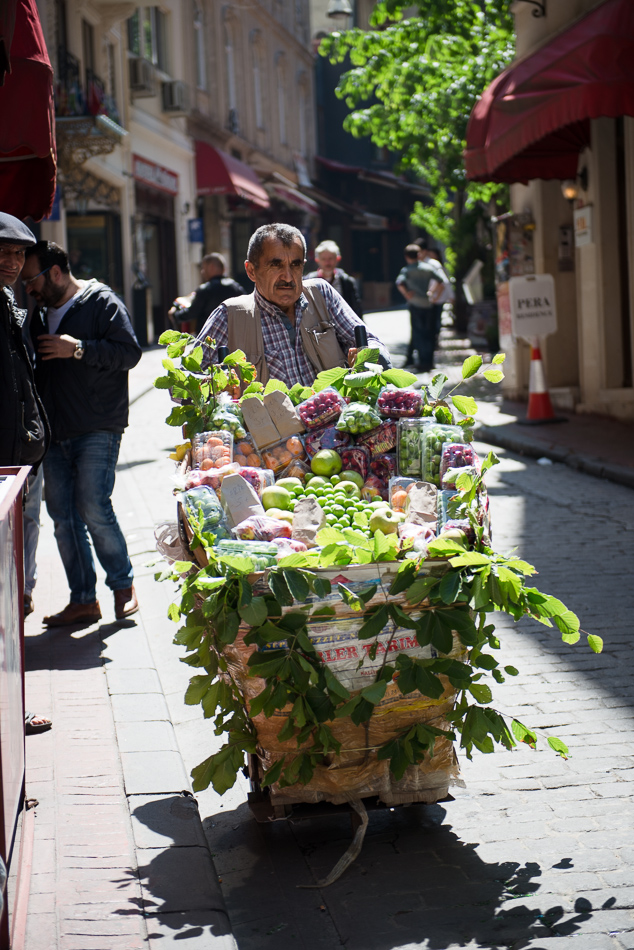 Istanbul Obstverkäufer