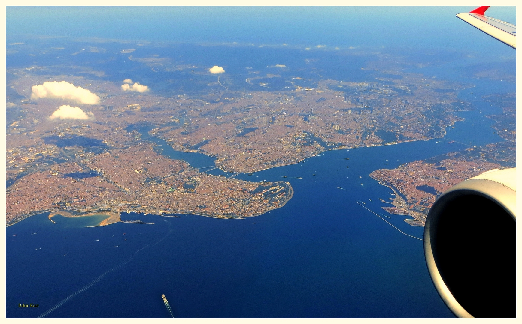 Istanbul vom Flugzeug