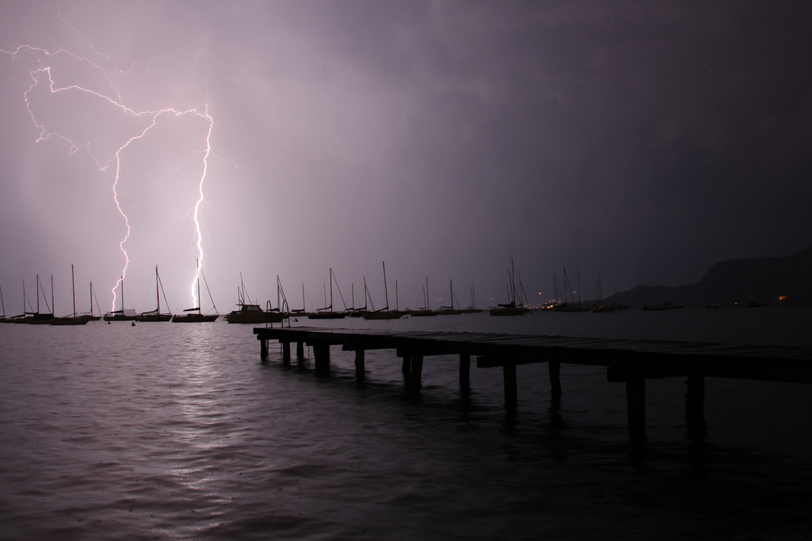 Italien bei Nachtgewitter