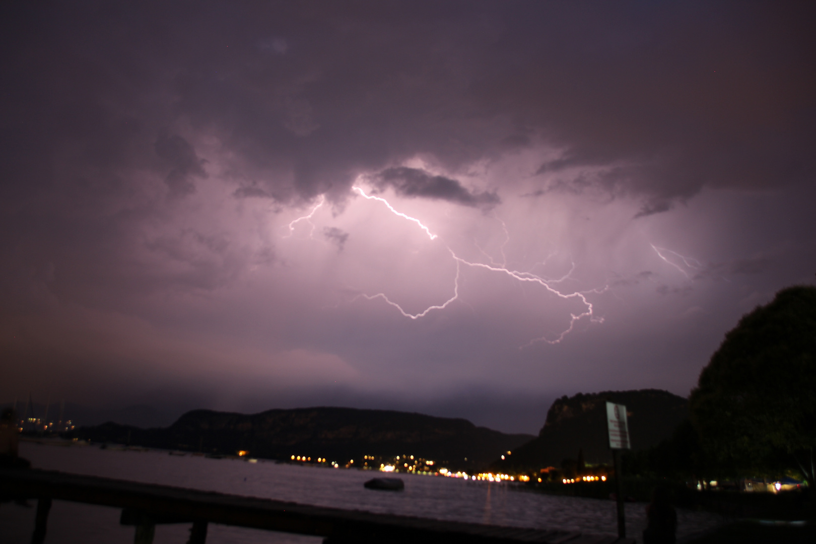 Italien bei Nachtgewitter