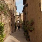 Italien, Toskana, San Gimignano -Gasse