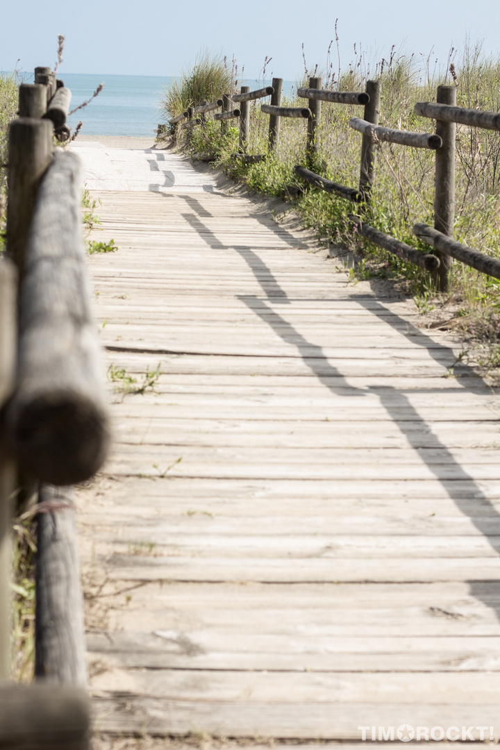 Italien Weg zum Strand