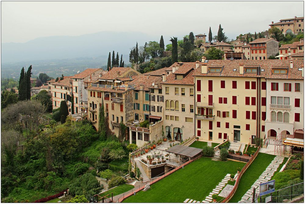 Italienische Stadtlandschaft.