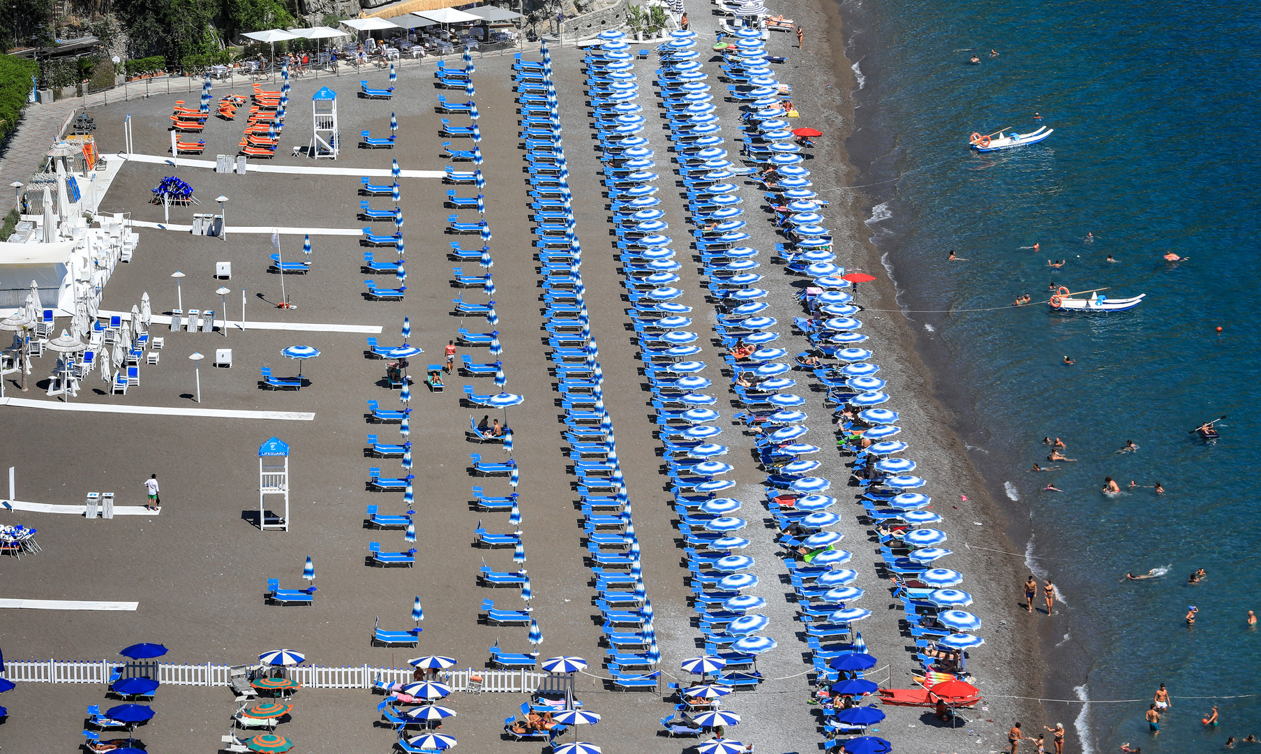 italienisches Strandleben