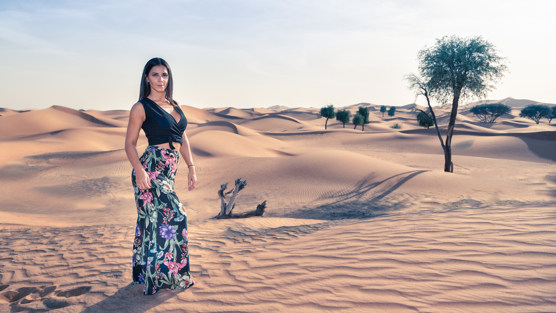 Italy goes Dubai Photoshoot im Sandkasten