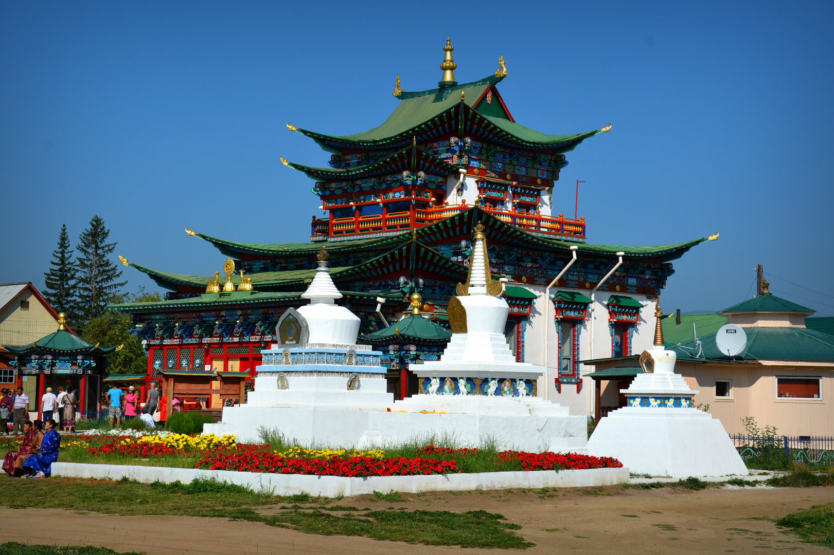 Ivolginsky Datsan - Buddhistische Tempel in Burjatien Foto & Bild