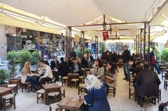 izmir, kemeralti, ältestes kaffeehaus